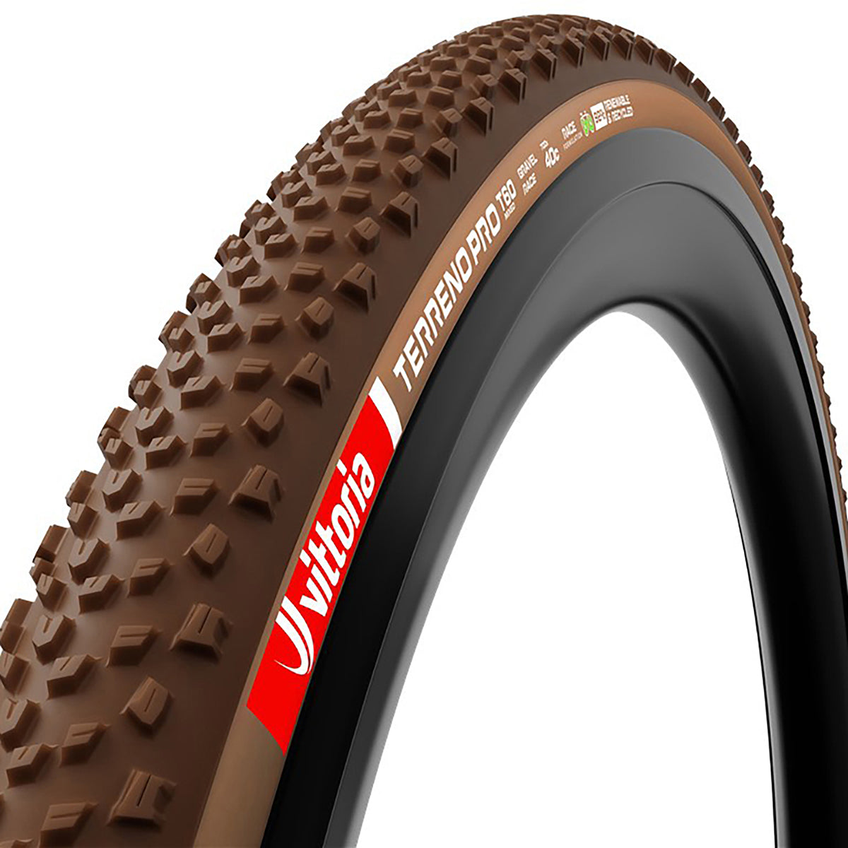Cubierta Vittoria Gravel Terreno Pro T60 TLR ECO Marrón