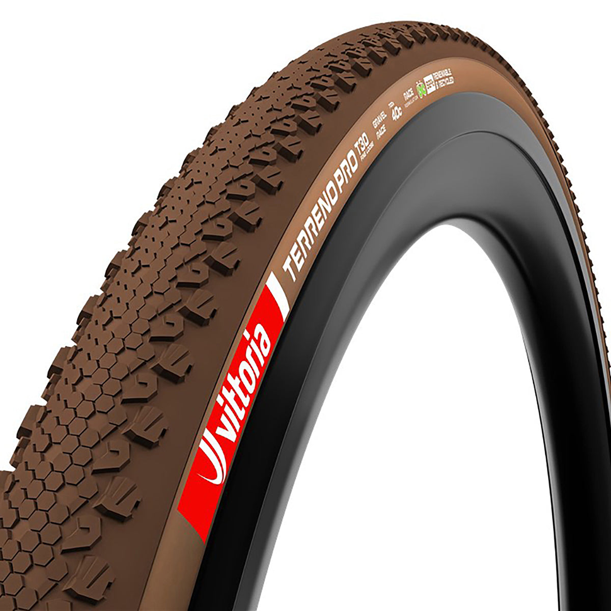 Cubierta Vittoria Gravel Terreno Pro T30 TLR ECO Marrón