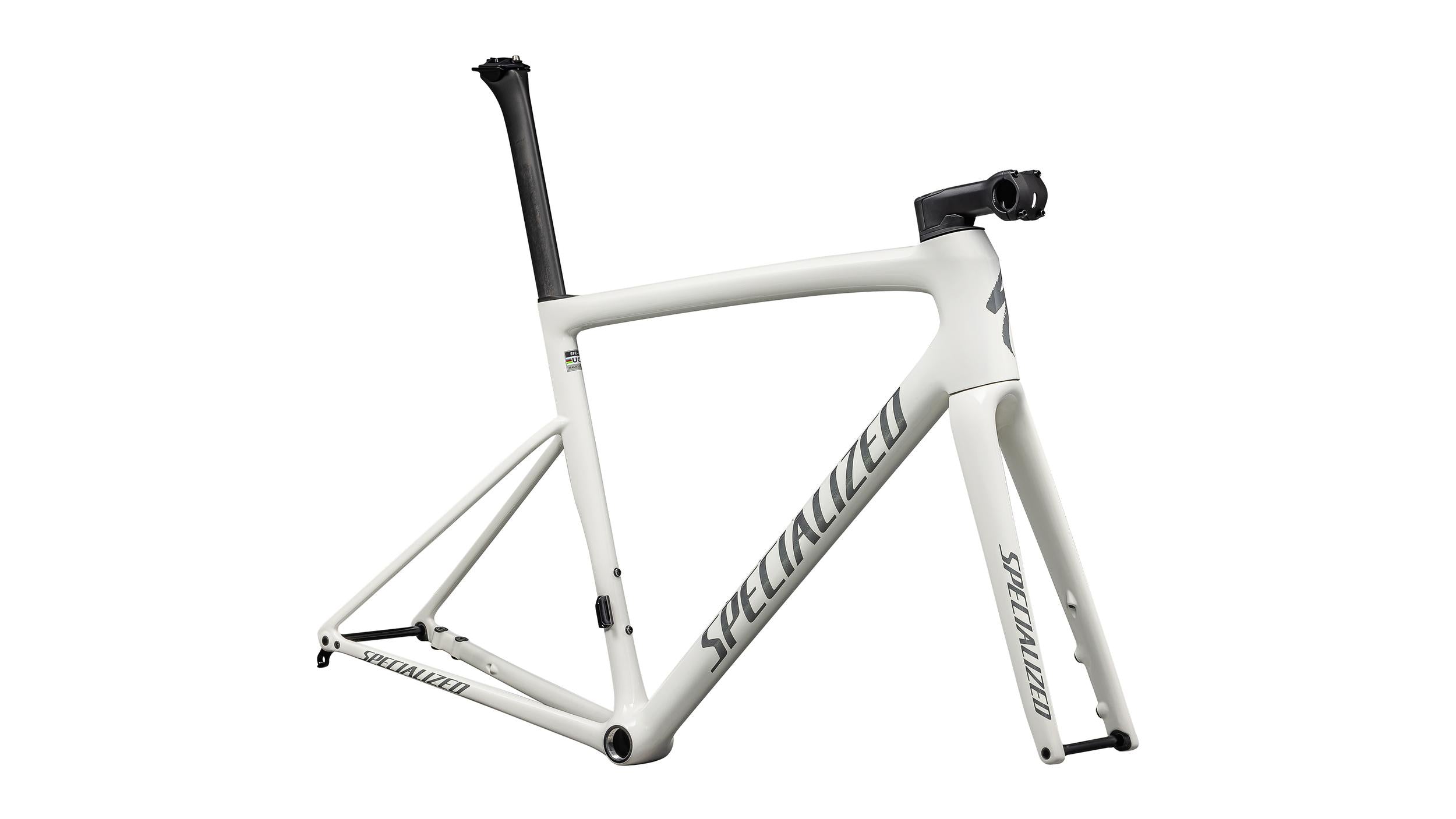 Cuadros Bicicleta Carretera Tarmac SL8 Cuadro Carretera Specialized 2025 Gloss Dune White/Black Pearl Over Ashen