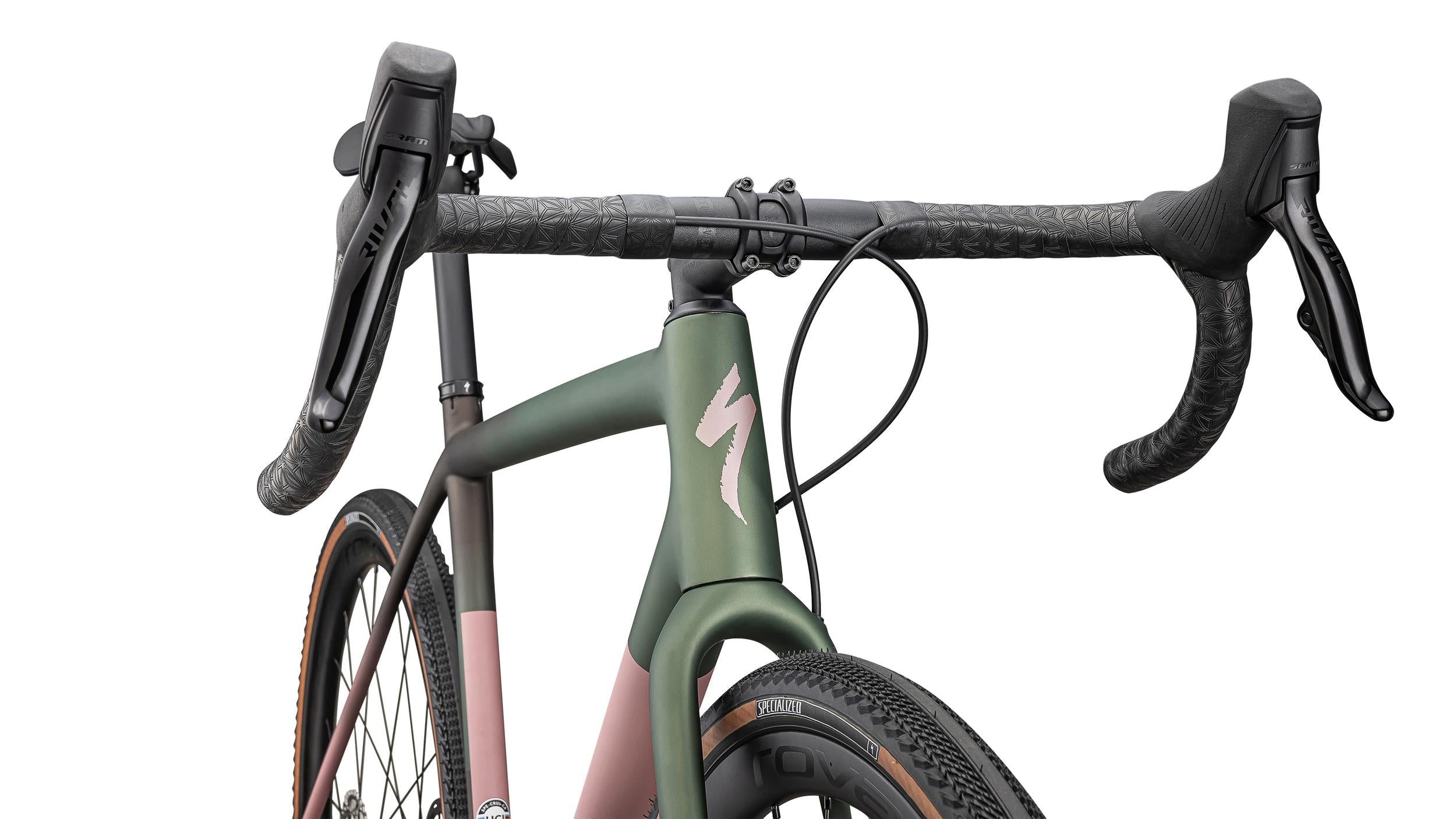 Bicicletas Gravel Crux Expert Specialized 2025 Satin Cypress Metallic/Doppio/Dusky Pink/Champagne #5