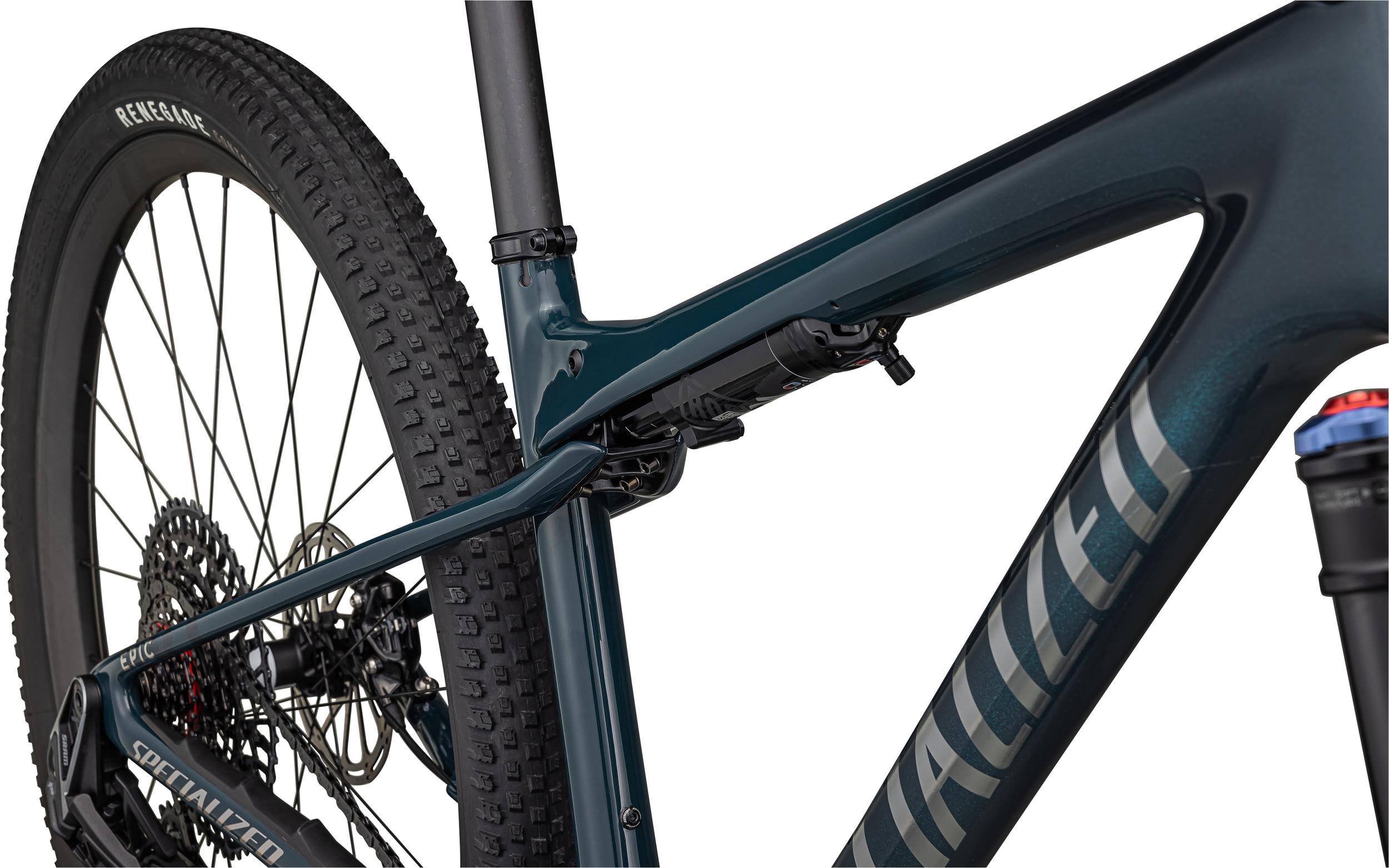 Bicicletas MTB XC Epic World Cup Pro Specialized 2024 Gloss Deep Lake Metallic/Chrome #6