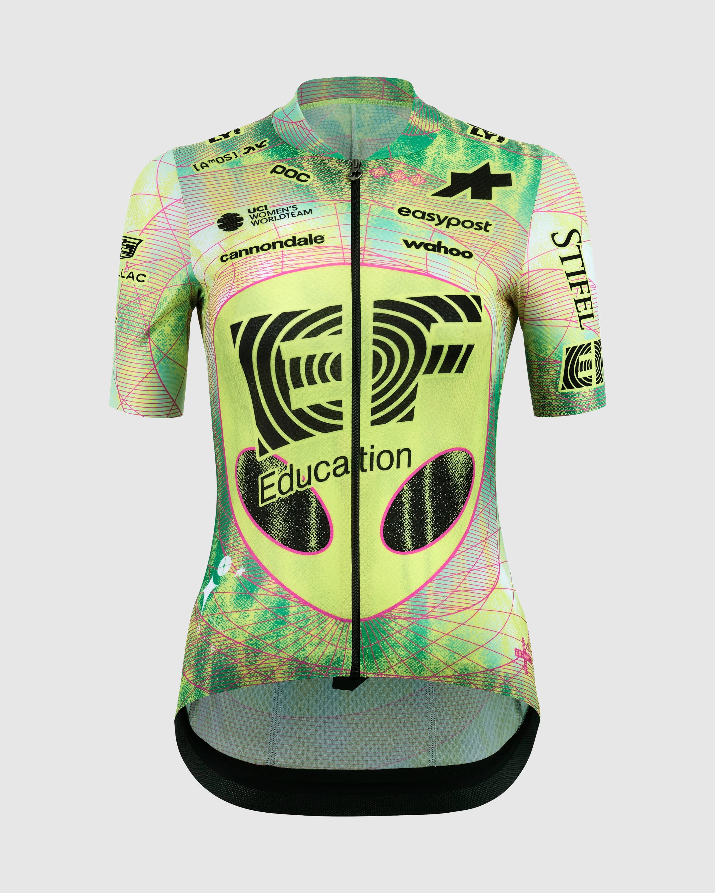 Maillot Manga Corta Assos Uma GT S11 Evo EF Close Encounter Mujer Alien Green
