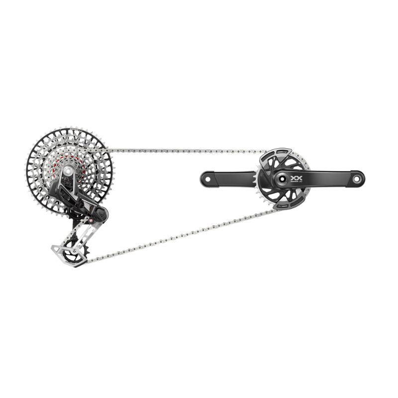Grupo Electrónico Sram XX T-Type Eagle AXS DUB POD DM 170mm 32d 1x12v Negro