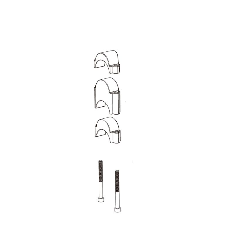 Kit Espaciadores Deda Extensiones Manillar Parabolica/Fastblack 2x10/2x15/2x30mm Negro