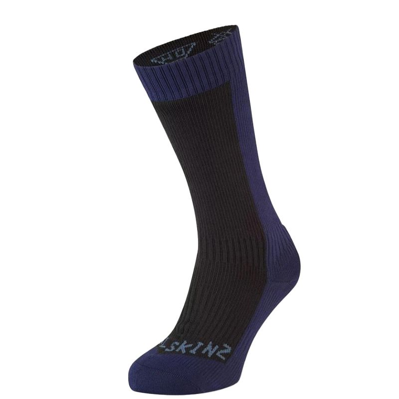 Calcetines Sealskinz Starston Clima Frio Impermeables Negro/Azul