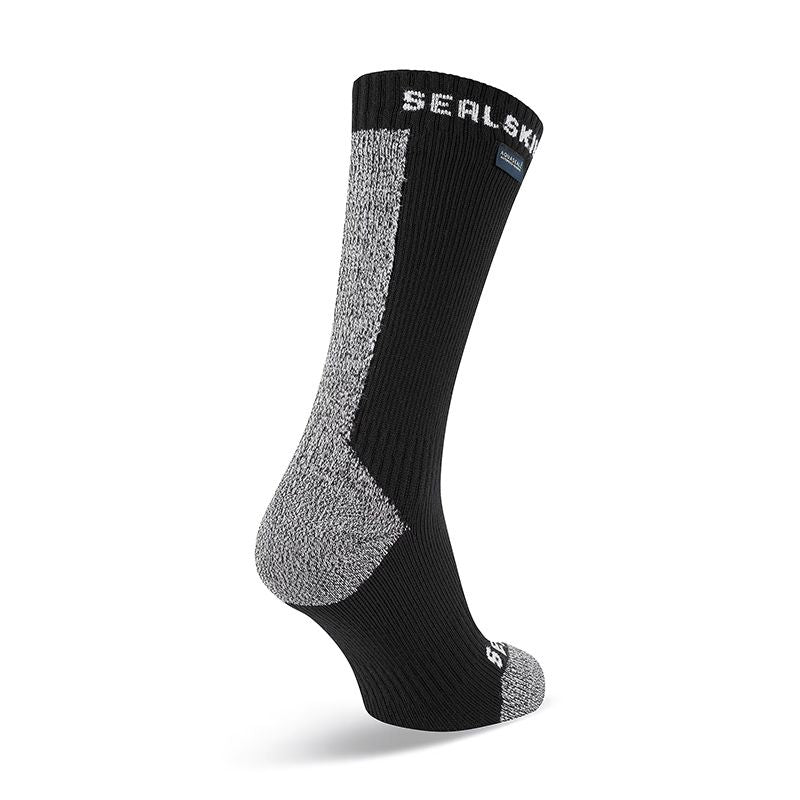 Calcetines Sealskinz Briston All Weather Impermeables Negro/Amarillo
