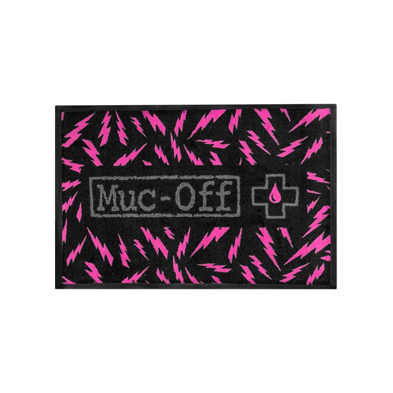 Alfombra Absorbente Muc-Off 600x900mm Negro/Rosa