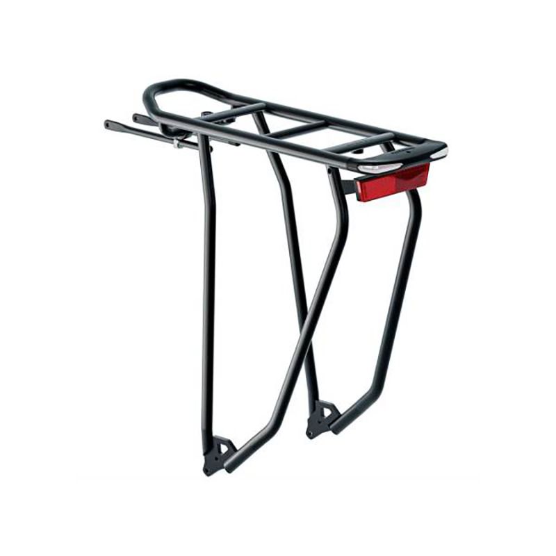 Portabultos Trasero Racktime Gleamit 2.0 DC Snapit 2.0 26-28" Luz Integrada Aluminio Negro