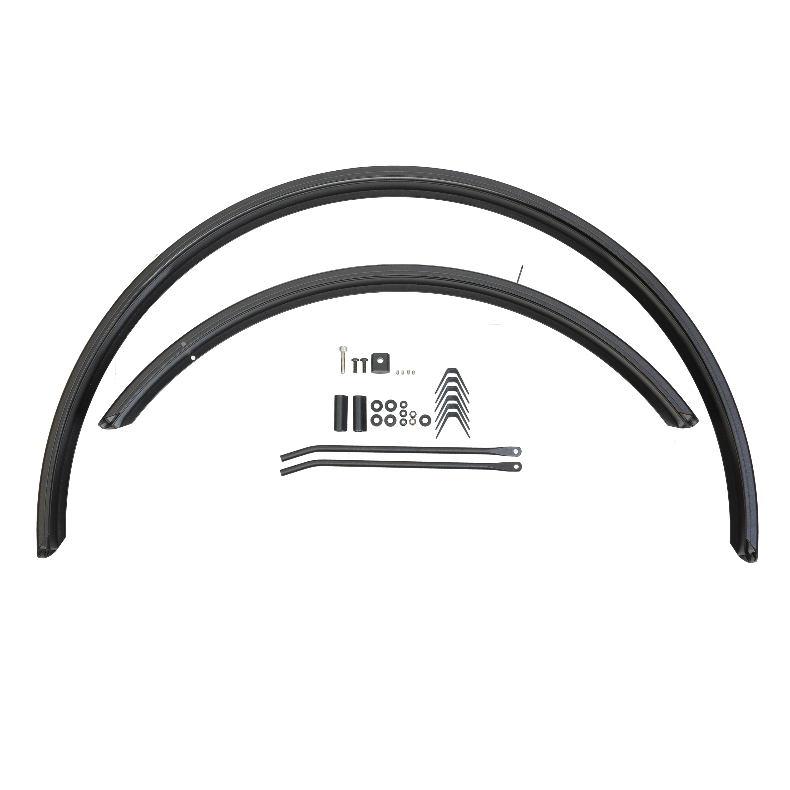 Juego Guardabarros Delantero Trasero Cannondale Hebie Aluminio Negro SM/MD