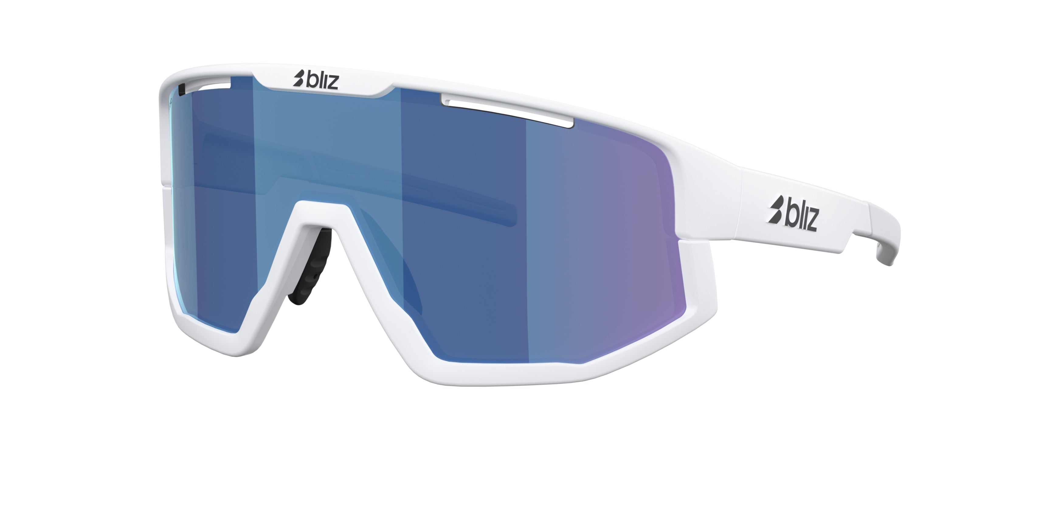 Gafas Sol Bliz Fusion/Blanco Mate/Humo/Azul Multicolor