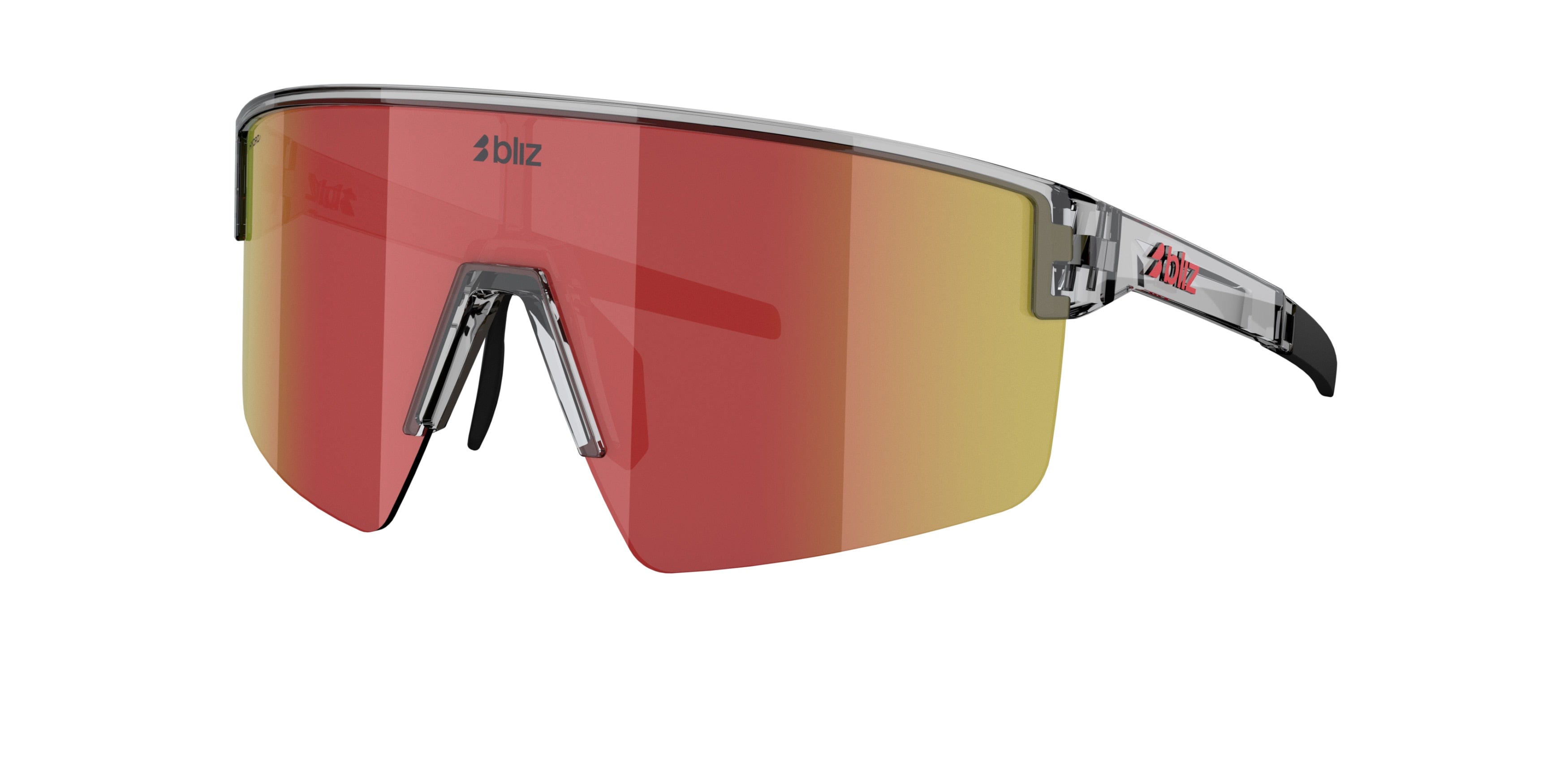 Gafas Sol Bliz P004/Gris Oscuro Transparente/Rojo