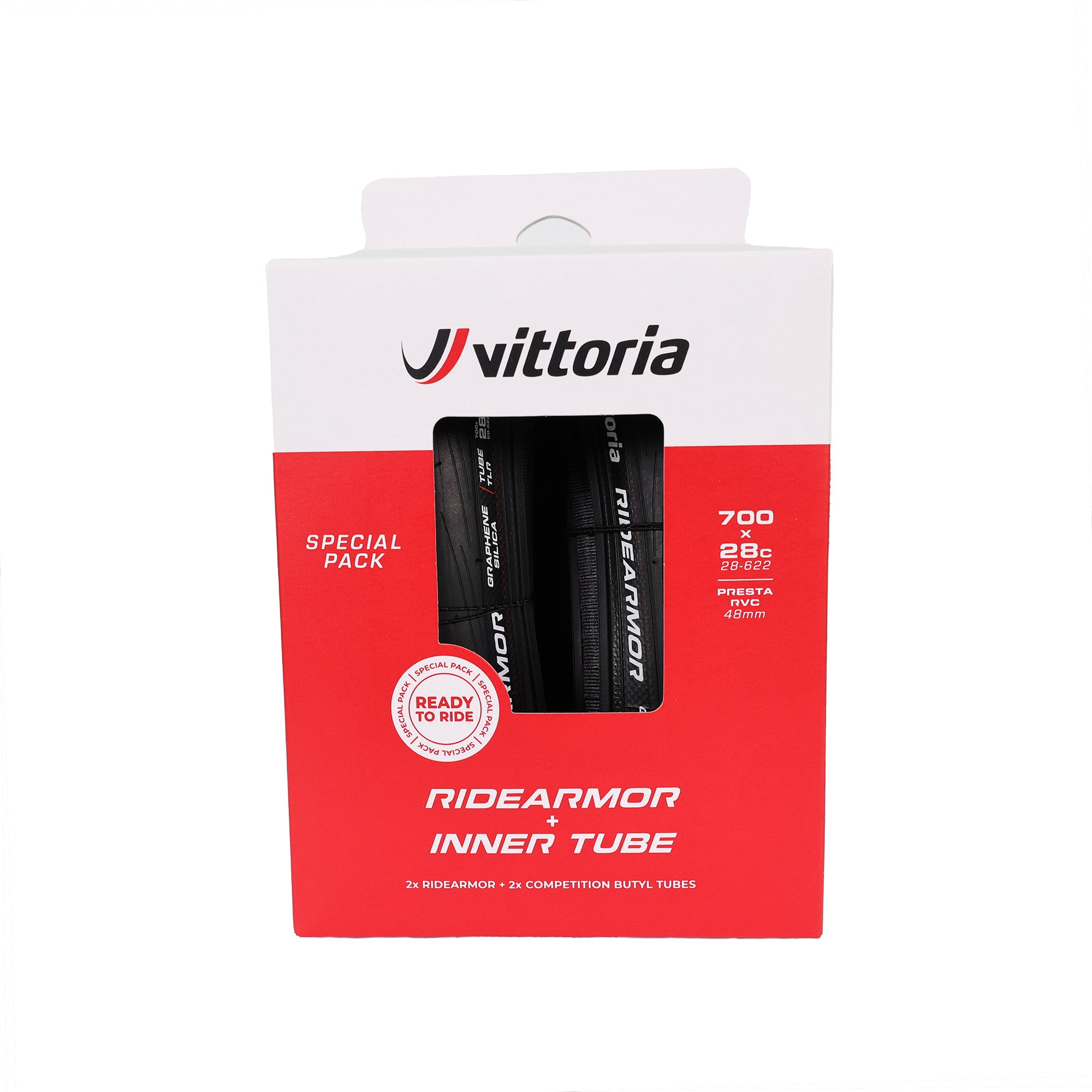 Pack 2 Cubiertas Vittoria RideArmor TLR G2 2 Cámaras Negro #2