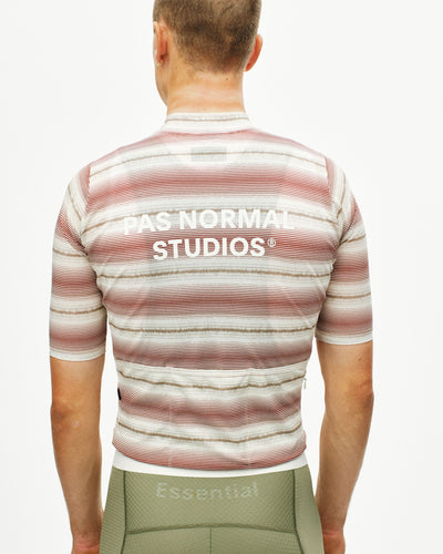 Maillot Manga Corta Pas Normal Studios Essential Hombre Off White Stripe #6