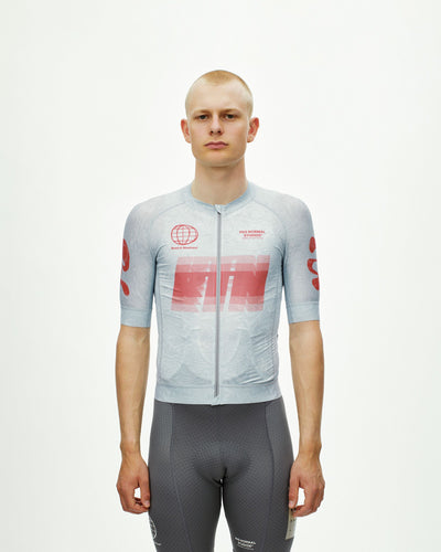 Maillot Manga Corta Pas Normal Studios Mechanism Logo Hombre AOP RTN Light Aqua #2