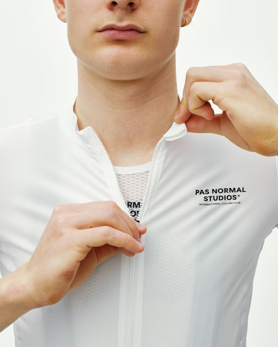 Maillot Manga Corta Pas Normal Studios Essential Hombre Blanco #10