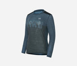 T-Shirt Manches Longues Hiru Lab Merino Femme Bleu