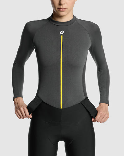 Assos P1 Camiseta Interior Manga Larga Primavera/Otoño Mujer Anthracite Grey #5