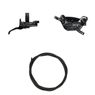Frenos Disco Hidráulicos Shimano Deore XT BRM8220JTBLM8200 Derecho/Trasero Resina Aleta Sin Adaptador 1700mm Negro