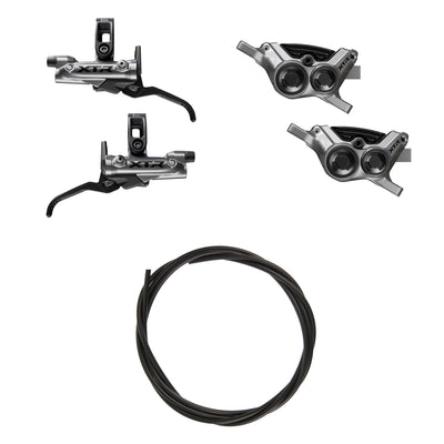 Kit Upgrade Freno Shimano XTR BR-M9220/BL-M9220 Metal Con Aletas Sin Adaptador Latiguillo 1000/1700mm Negro #3