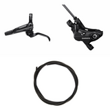 Hydraulic Disc Brake Kit Shimano BR-MT501/BR-MT520 Front/Left Resin Non-Finned/Adapter 1000mm Hose Black