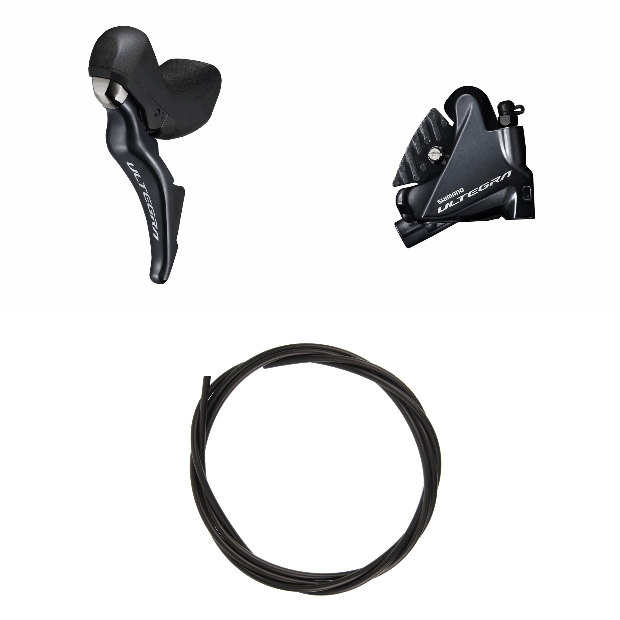 Kit Freno Disco Hidráulico Shimano Ultegra BR-R8070/ST-R8025 Delantero/Izquierdo Resina Aletas Adaptador 160mm Latiguillo 1000mm Negro #2
