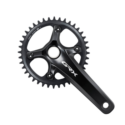 Juego Bielas/Plato Shimano GRX FC-RX820-1 Hollowtech II 40d 12v Sin Cazoletas Negro