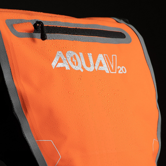 Alforja Oxford Aqua V QR Único 20L Naranja/Negro #4