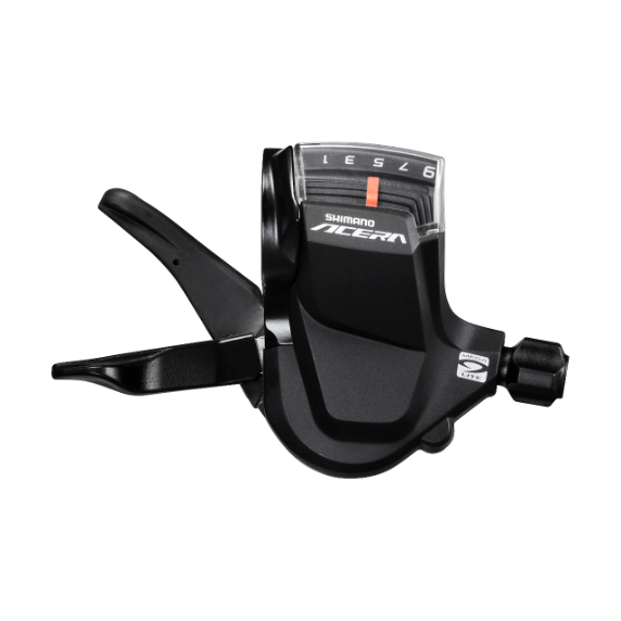 Mando Cambio Derecho Shimano 9v Indicador SL-M3000 Acera Negro