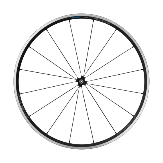Rueda Delantera Shimano WH-RS300-CL-F Freno Llanta Negro