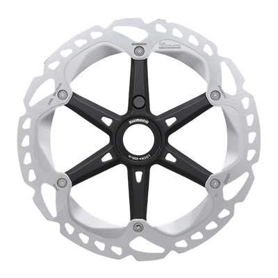Disco Freno Shimano RT-EM810 Center Lock Ice Technologies Freeza Anillo Cierre Externo Plata/Negro