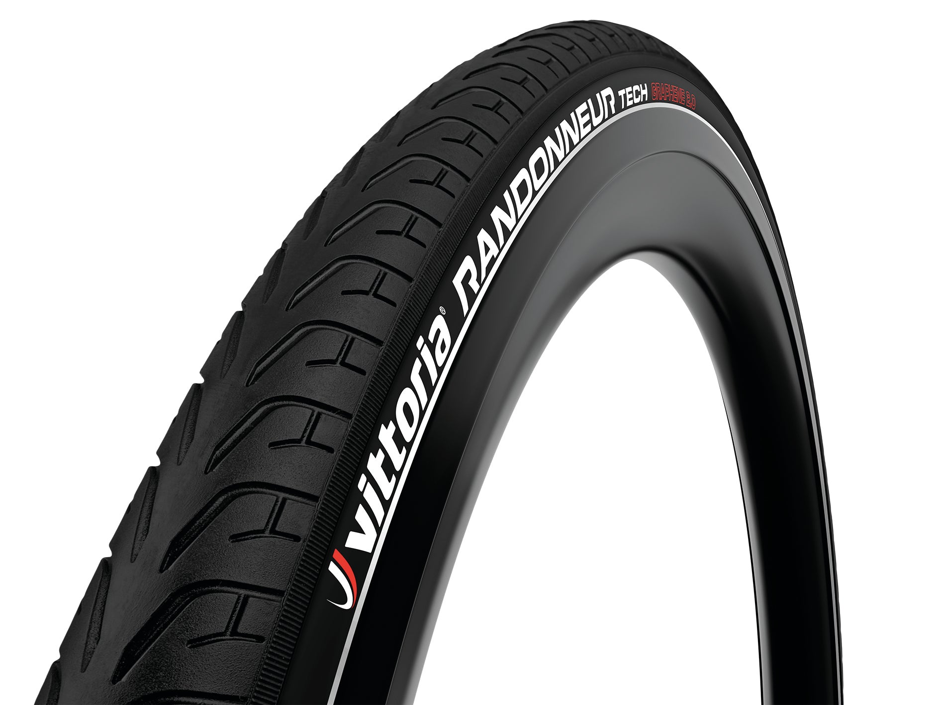 Cubierta Vittoria Ciudad Randonneur Rígida Reflectante G2 Negro