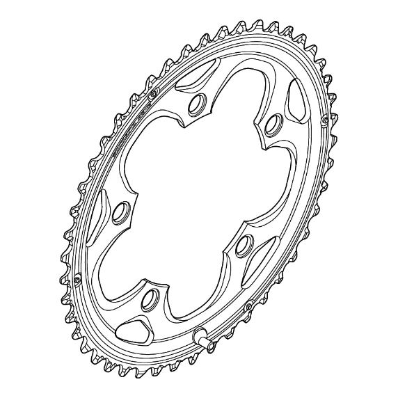 Plato Shimano FC-CX50 Negro