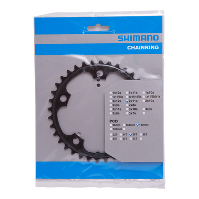Plato Shimano MJ 46-36D/52-36D Negro #2