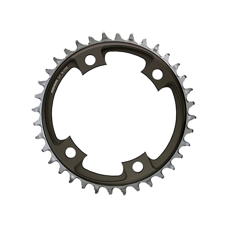 Plato Sram X-Sync Carretera 107 Bcd 12v Negro