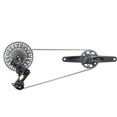 Grupo Electrónico Sram GX T-Type Eagle AXS Wide DUB POD Direct Mount 170mm 32d 1x12v Negro