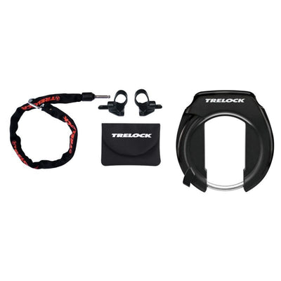 Candado Cuadro Trelock Combo Extraible 100cmx6mm Negro