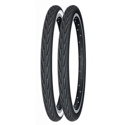 Cubierta Michelin Diabolo City 400A Acces Line Rigida Blanco/Negro
