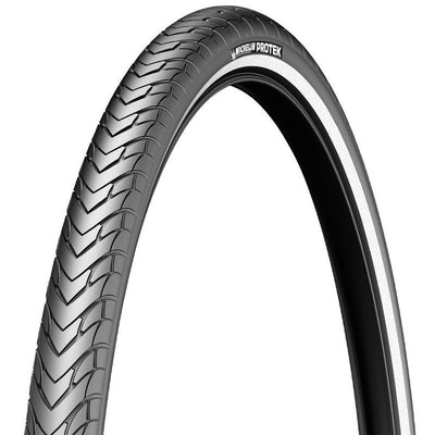 Cubierta Michelin Protek Max 700x32C Performance Line Rigida Flanco Reflectante Negro