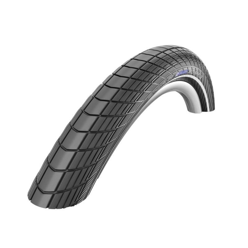 Cubierta Schwalbe Big Apple 28x2.35 Race-Guard HS430 Liteskin Reflectante Negro
