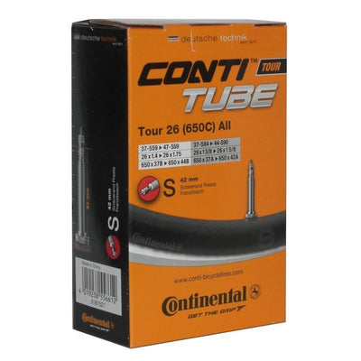 Cámara Continental Tour All 650x37/44B Valvula Presta Negro 42mm