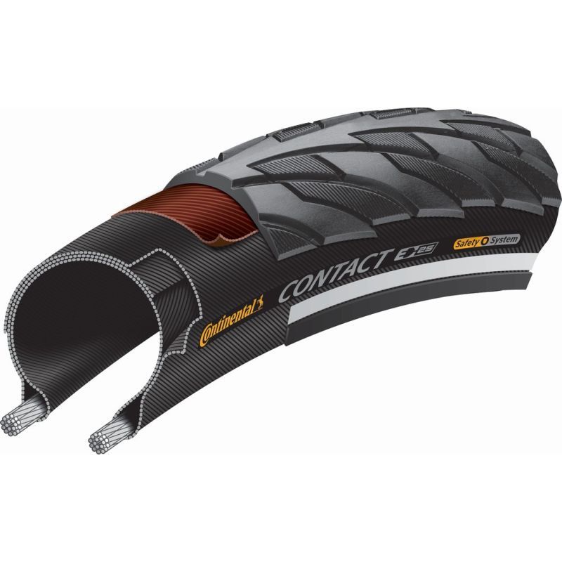 Cubierta Continental Contact 700x32 Reflectante Negro