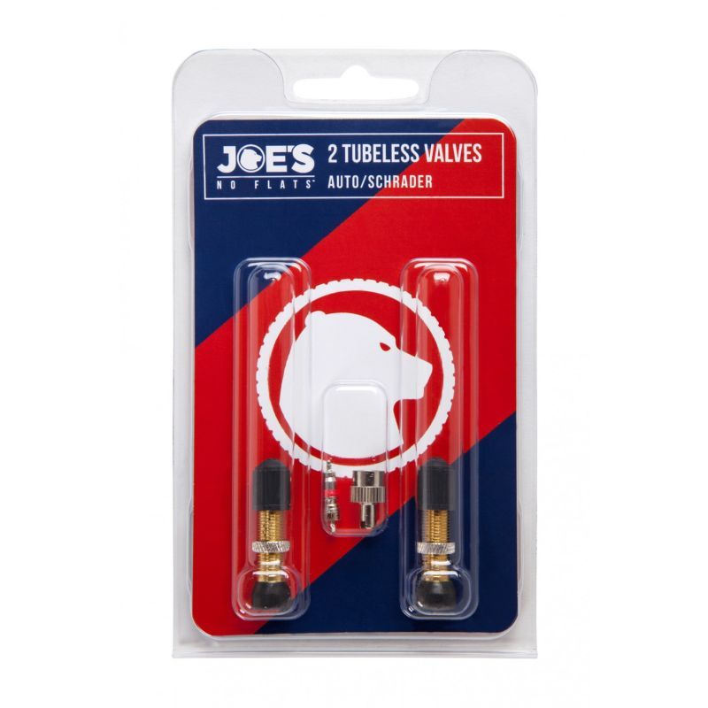 Juego 2 Valvulas Standard Joe´s Tubeless Negro