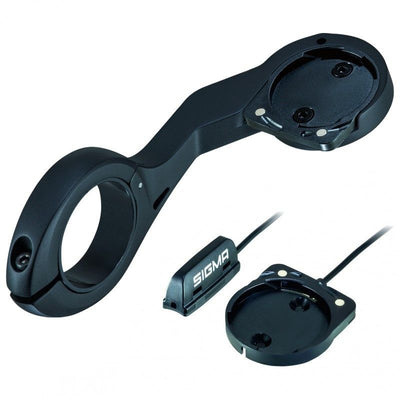 Soporte Manillar Sigma Butler 2450 WL/WR Largo Ciclocomputador BC 12.0 WR/BC 14.0 WR Negro