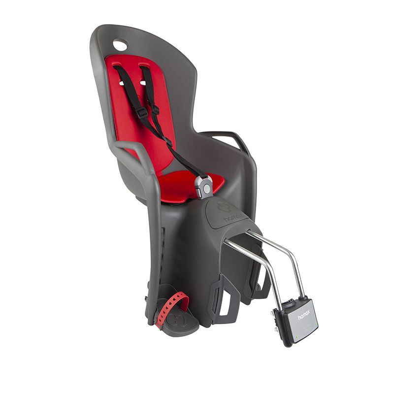 Portabebé Hamax Amiga Cuadro Gris Oscuro/Rojo