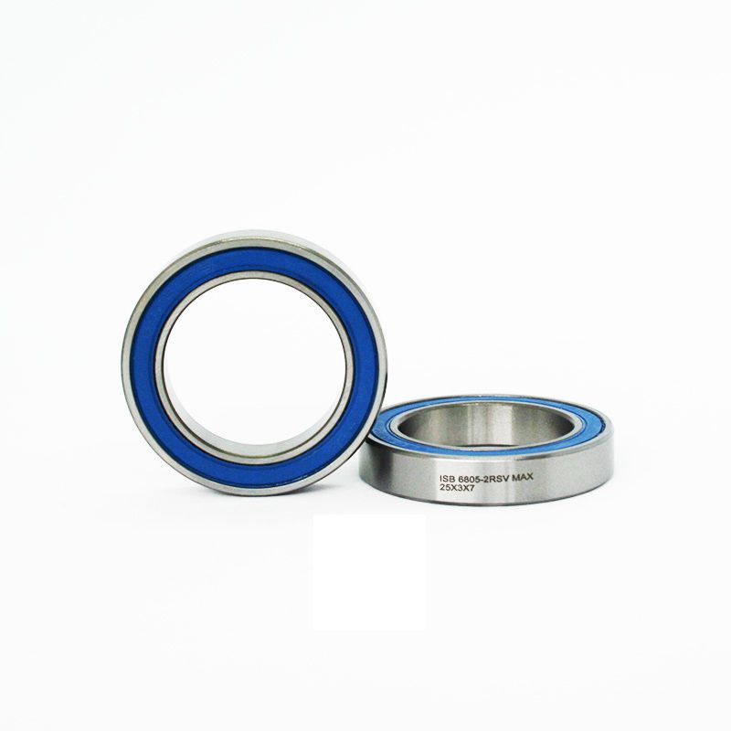 Rodamiento ISB Sport Híbrido 6805-2RS Bolas Cerámicas para Pedalier Trek 25x37x7mm Plata/Azul