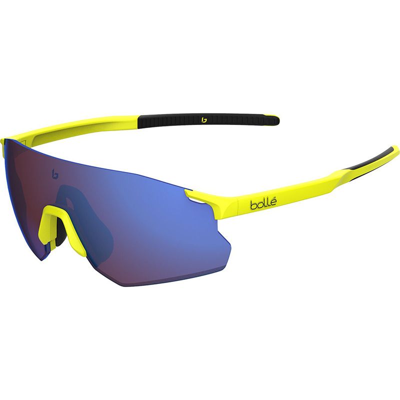 Gafas Sol Bolle Icarus Amarillo Fluo Mate Lente Marron Azul