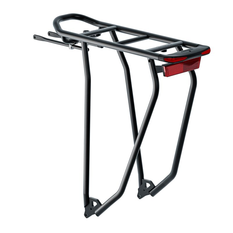 Portabultos Trasero Racktime Gleamit 2.0 DC Snapit 2.0 28-29" Luz Integrada Aluminio Negro