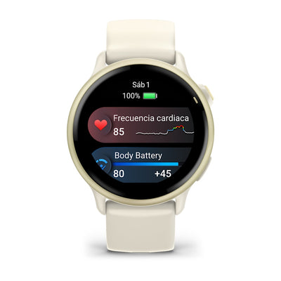 Reloj Garmin Vívoactive 6 Smartwatch GPS Blanco Oro #6